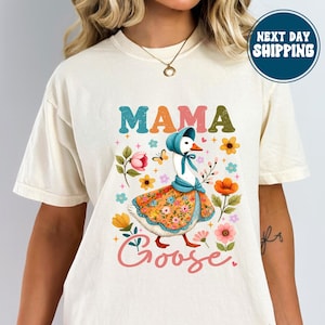 Mama Goose Shirt,Silly Goose Shirt for Mom,Goose Comfort Colors Shirt,Goose Birthday Shirt,Homestead Mom Gift,Cute Goose T-Shirt,Goose Tee