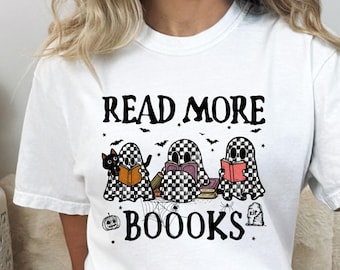 Halloween Teacher Shirt, Retro Ghost Educator Outfit, Spooky School Tee, Fall Teacher Apparel, Autumn Graphic Gift, Comfort Colors Top