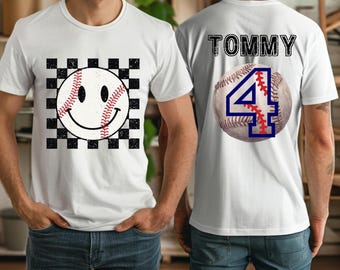 Personalized Baseball Birthday Shirt - Custom Name & Age, Kids Outfit