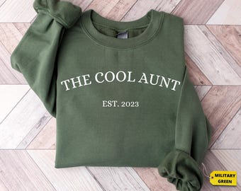 Cool Aunt Shirt, Auntie Gift, Sister Two Side Shirt