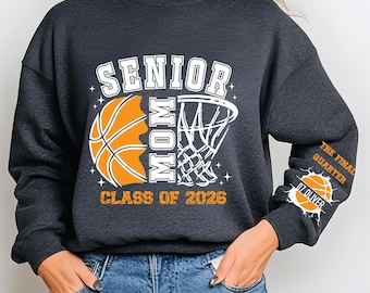 Custom Basketball Mom Sweatshirt, Personalized Name Hoodie, Custom Gift For Basketball Fan, Crewneck Apparel, Team Spirit Sport Wear