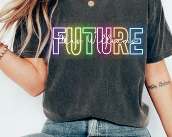 Camiseta personalizada para futura Sra., ropa personalizada para futura novia, top de compromiso Comfort Colors, regalo personalizado con apellido, camiseta para despedida de soltera.