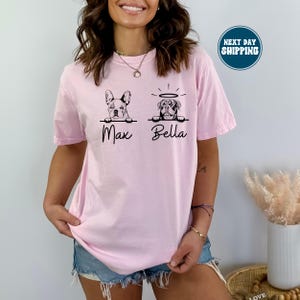 Custom Dog Mom Comfort Colors Shirt: Personalized Pet Lover Gift