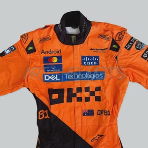 Oscar Piastri McLaren 2025 Go-Kart Racing Suit – CIK/FIA Level 2 Certified | High-Performance Race-Wear