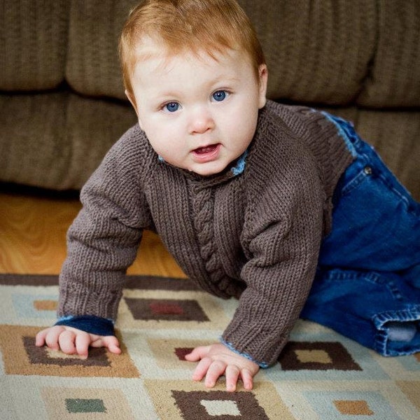 Knit Baby to Toddler Sweater Pattern