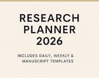 Science Research Planner 2026