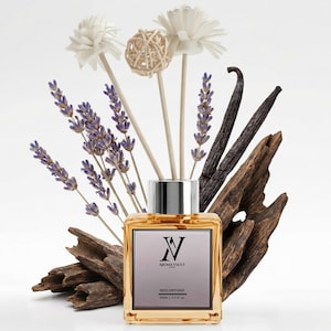 Stronger with you OUD Inspired Reed Diffuser - Luxury Vanilla Oud Home Fragrance, Masculine Woody Aroma, Long Lasting Room Diffuser