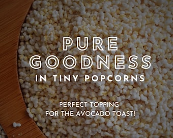 Toasted Amaranth Grains. Natural & with Honey, Mexican Superfood