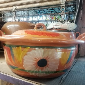 Mexicaanse aarden pot, extra groot, Fiesta-formaat. Mexicaanse feesten van Baja With Love