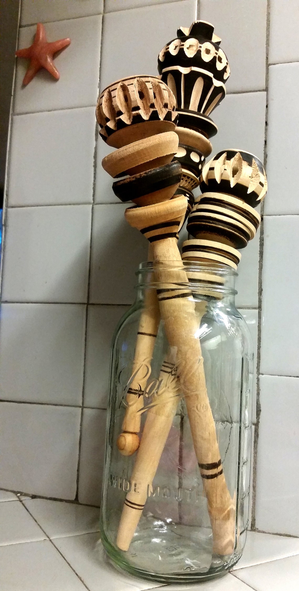 Mexican Molinillo Wooden Whisk for Hot Chocolate From Baja Etsy