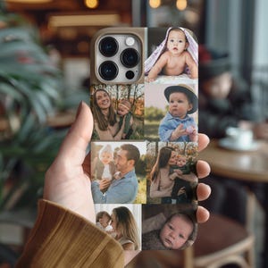Personalized Custom Picture Collage phone case, Custom phone case with Photo, Phone Case For Phone 16 15 14 13 Pro Max, Custom Photo Case
