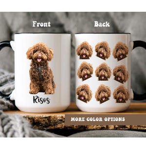 Custom Pet Mug with Photo & Name, Personalized Dog or Cat Gift, Pet Lover Coffee Cup, Dog Mom Gift Custom Pet Face Cup, Family Pet Coffee