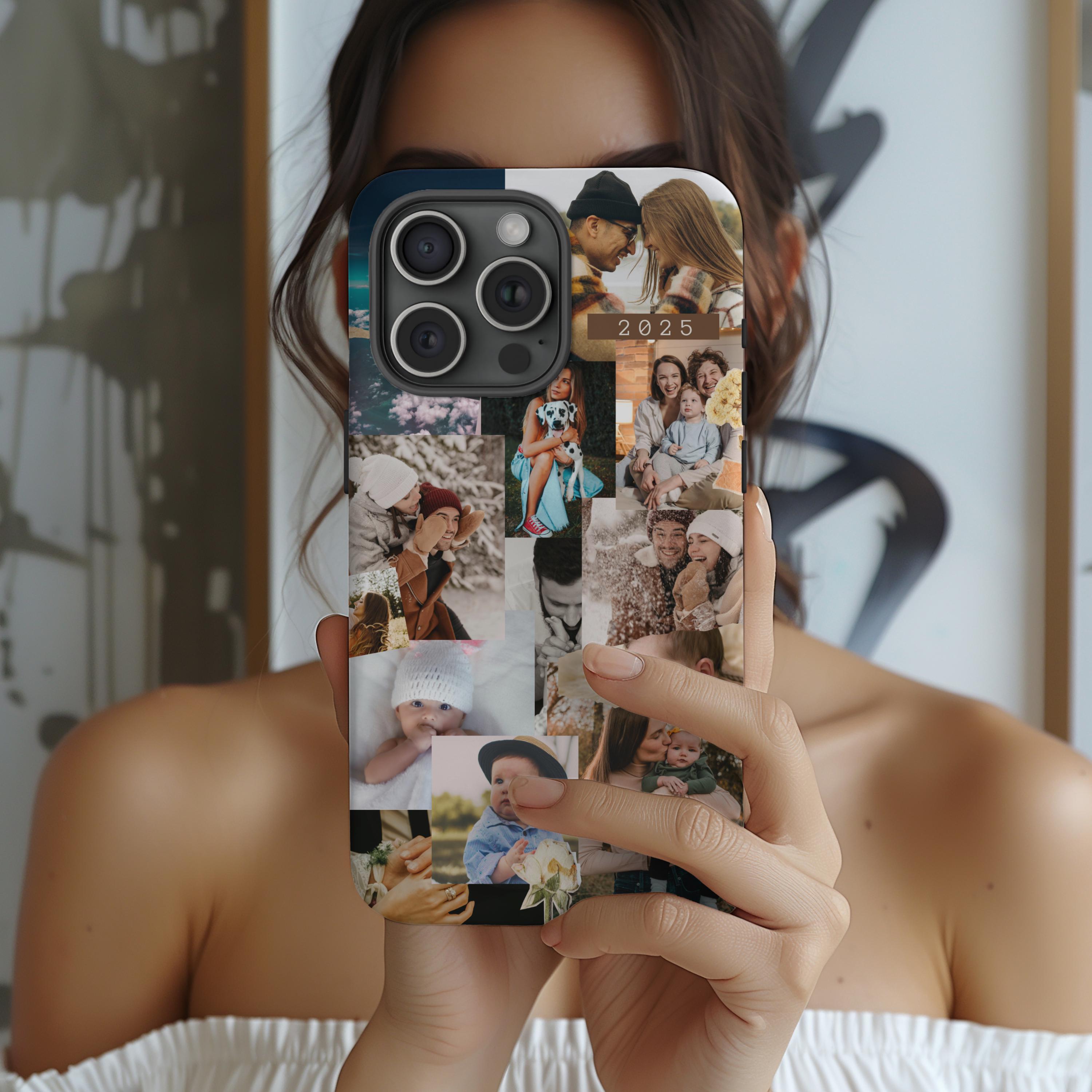 Personalized Custom Picture Collage phone case, Photo collage iPhone 16, 15,14,13,Custom Photo Phone Case, Personalized gift for Couples