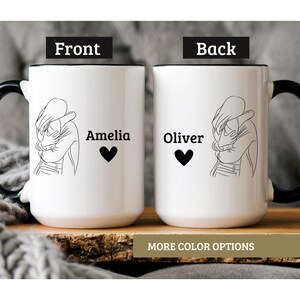 Personalized Mr & Mrs Coffee Mugs, Anniversary Gift, Anniversary Mr and Mrs Mugs, Engagement Gift,Couple Coffee Mug Set, Custom Mr Mrs mug
