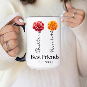 Personalized Long Distance Friendship, Custom Best Friend Mug Gift, Sister Mug Gift, Best Friend Coffee Mug, Friendship Gifts, Bestie Gifts