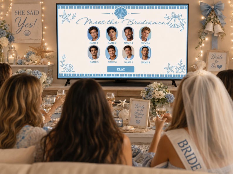 Most Likely To Bachelorette Game Gender Swap Bachelorette Game Editable Canva Presentation Funny Hen Party TV Game Template image 3