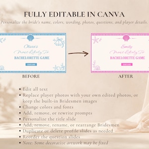 Most Likely To Bachelorette Game Gender Swap Bachelorette Game Editable Canva Presentation Funny Hen Party TV Game Template image 11