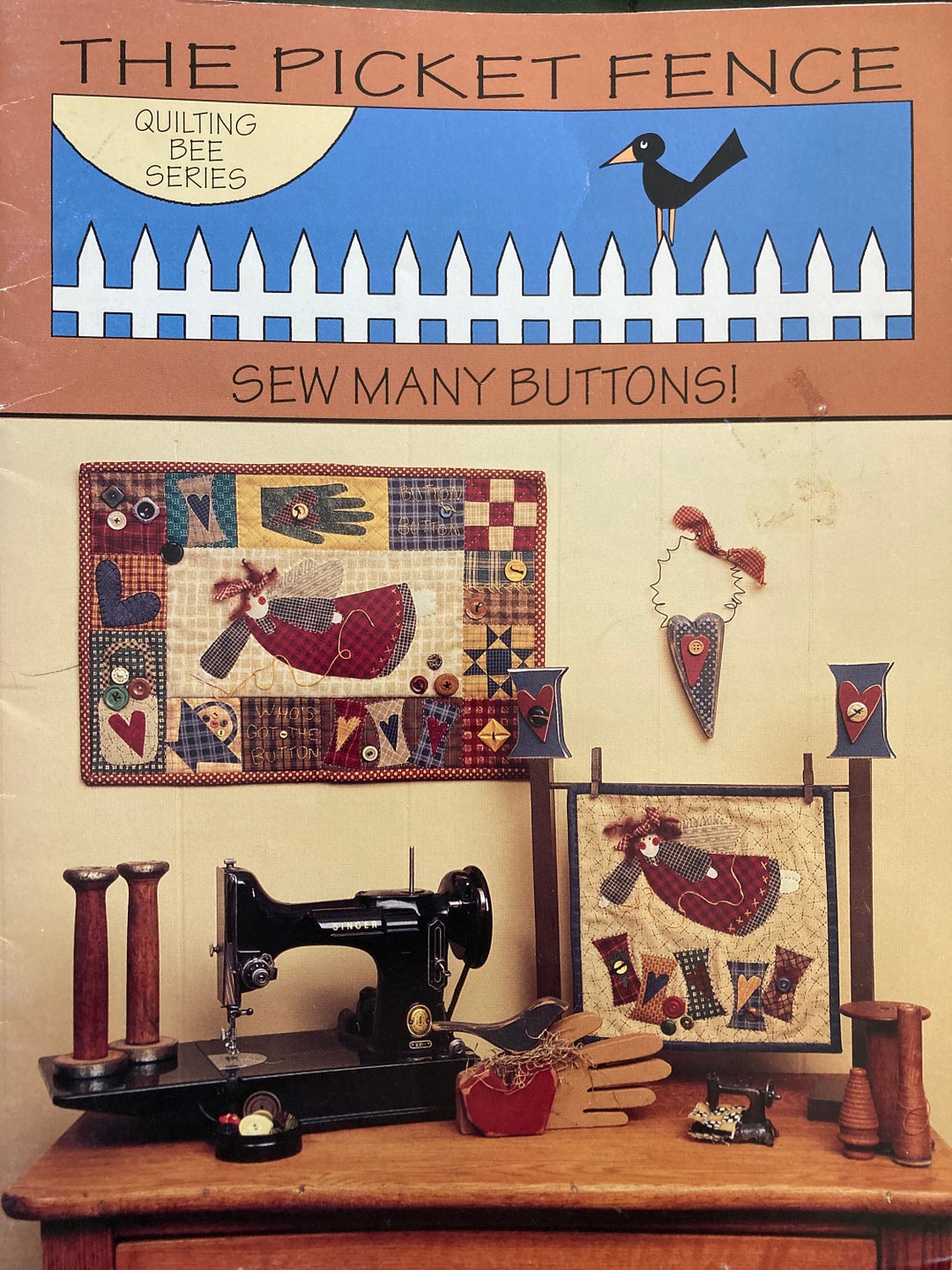 The Picket Fence - Sew Many Buttons Appliqué Quilting Pattern Designs ...