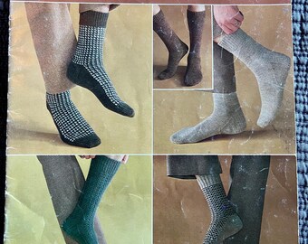 Vintage Hand Knit - Socks for Men by PATONS - Knitting Patterns