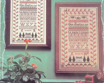 Olde Samplars Make Warm Friends - Cross Stitch Pattern - Original pamphlet