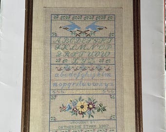 Designs by Gloria and Pat - A Sampker of Love - Cross Stitch Pattern - Original pamphlet