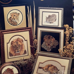 Cross My Heart - The Big Cats - Cross Stitch Pattern