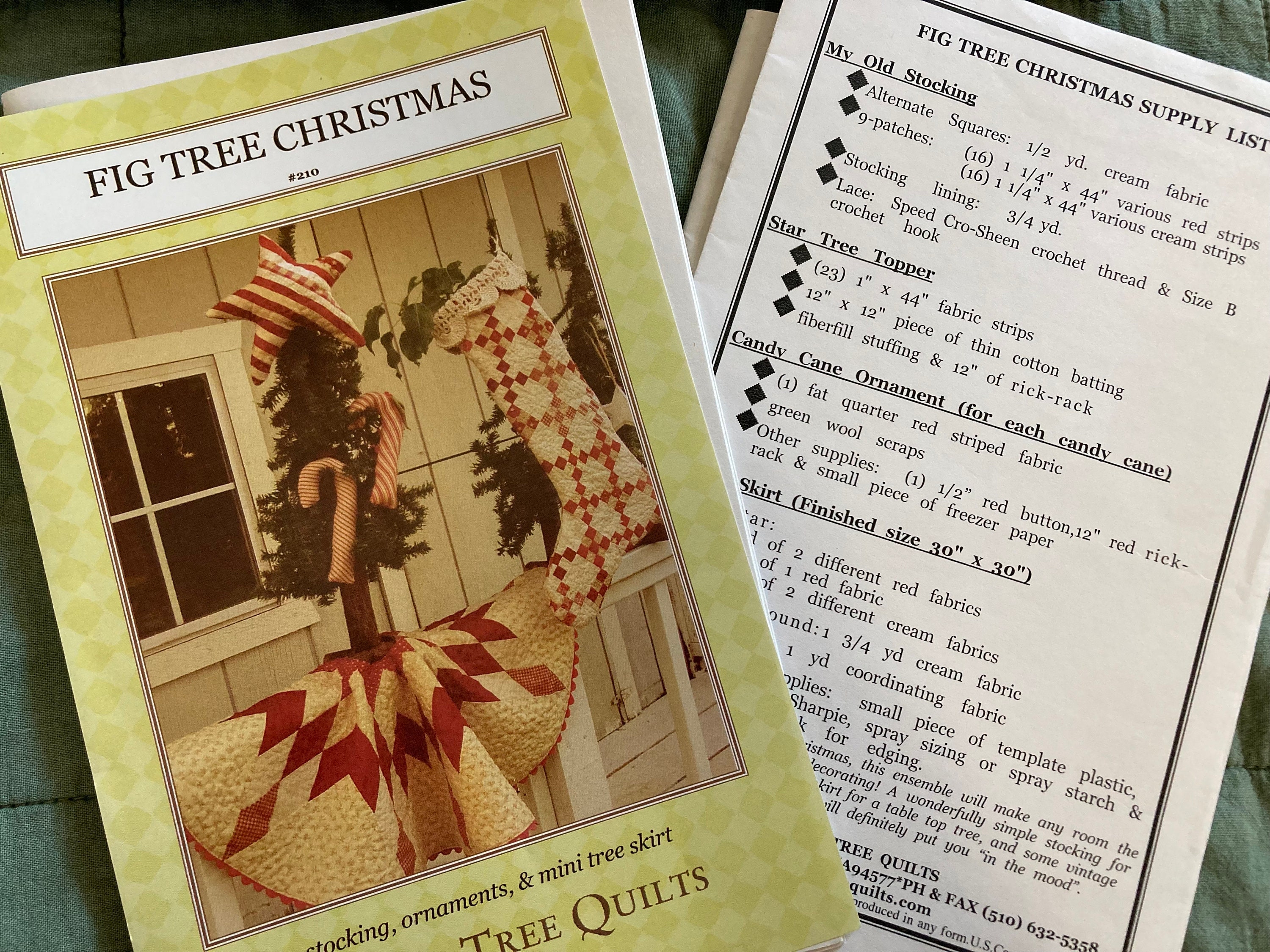 Fig Tree Christmas Machine Appliqué Quilting Pattern Designs - Etsy