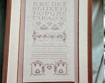Cross N Patch - Emile Bishop - The Love Sampler - Cross Stitch Pattern - Original pamphlet