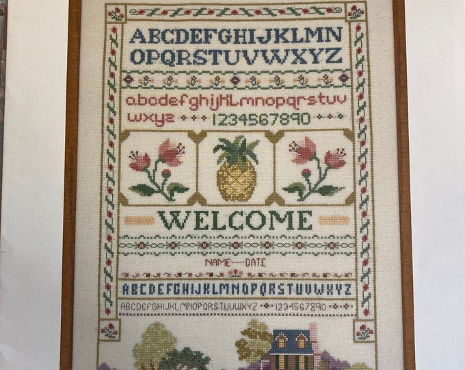 Welcome Sampler - Cross Stitch Pattern - Original Pamphlet - Etsy