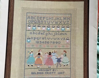 Designs by Gloria and Pat - A Girl’s First Sampler - Cross Stitch Pattern - Original pamphlet