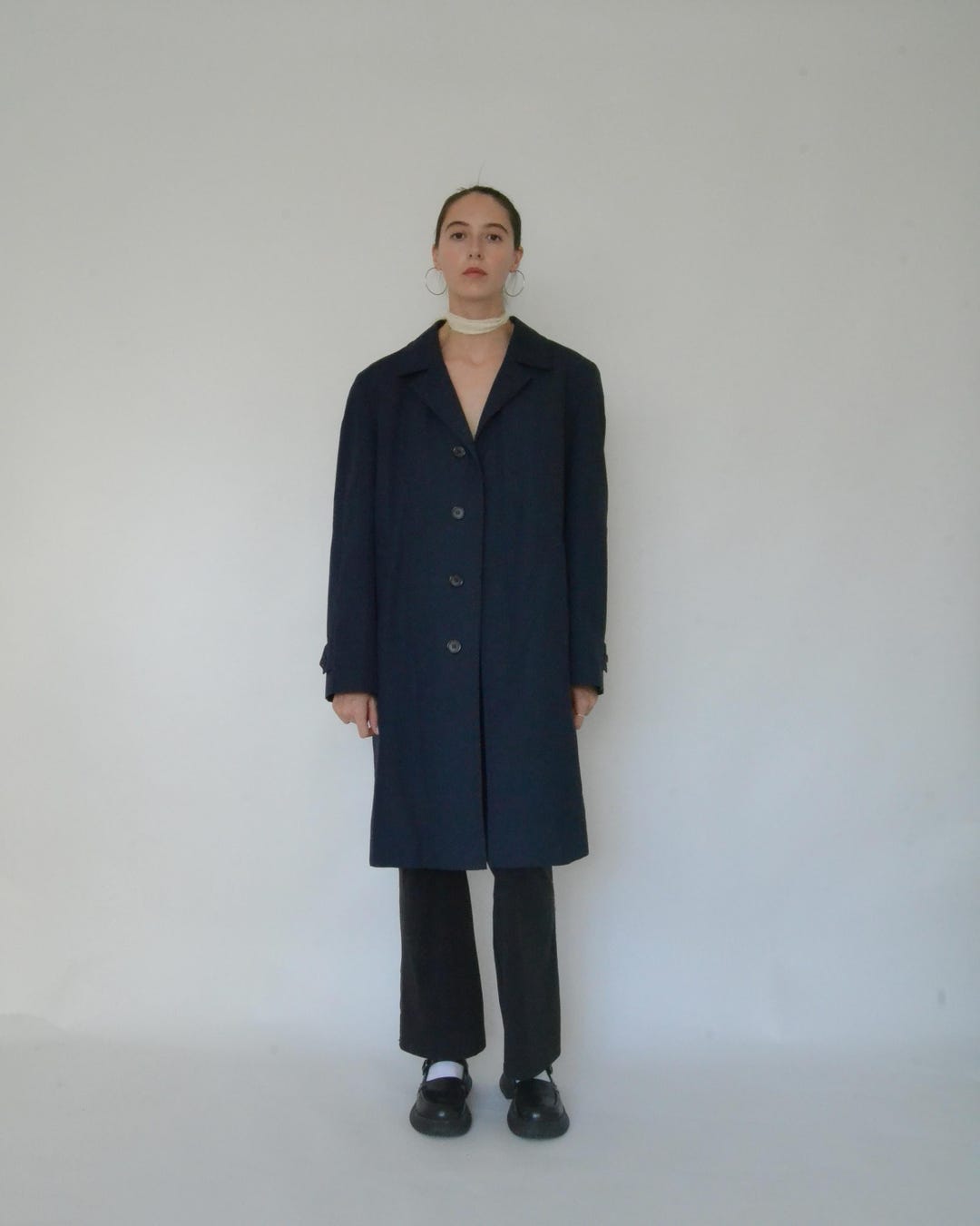 Vintage Trench Car Coat S-M