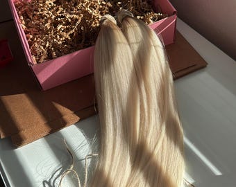 Hair Extensions | Natural Hair | Ombre ashy blonde 18” I tip 100% human hair