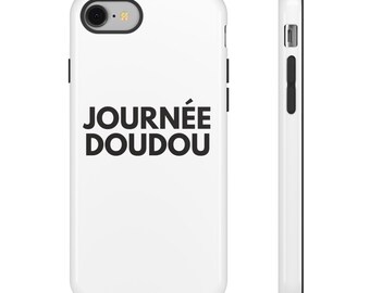 Durable Phone Case with 'JOURNÉE DOUDOU' Design, Trendy Phone Accessory for Daily Use, Great Gift for Friends and Family, Protective [...]