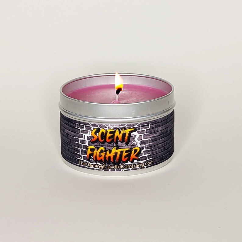 Scent Fighter Candle Tin A Street Fighter Inspired Candle Candle for