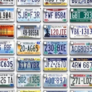 License Plate Game Road Trip List Printable