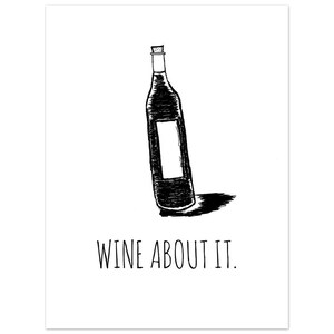 Póster de papel mate premium "Wine About It"