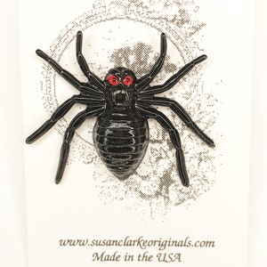 Large, Metal, Creepy Spider, Tack Pin