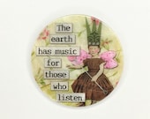 Mother of Pearl-Button or Cabochon, Inspirational Sayings- Altered Art-PR-1827