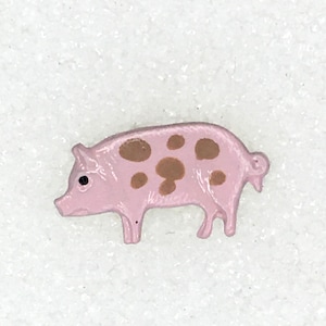 Metal Pig Button-4 color choices-BE 564