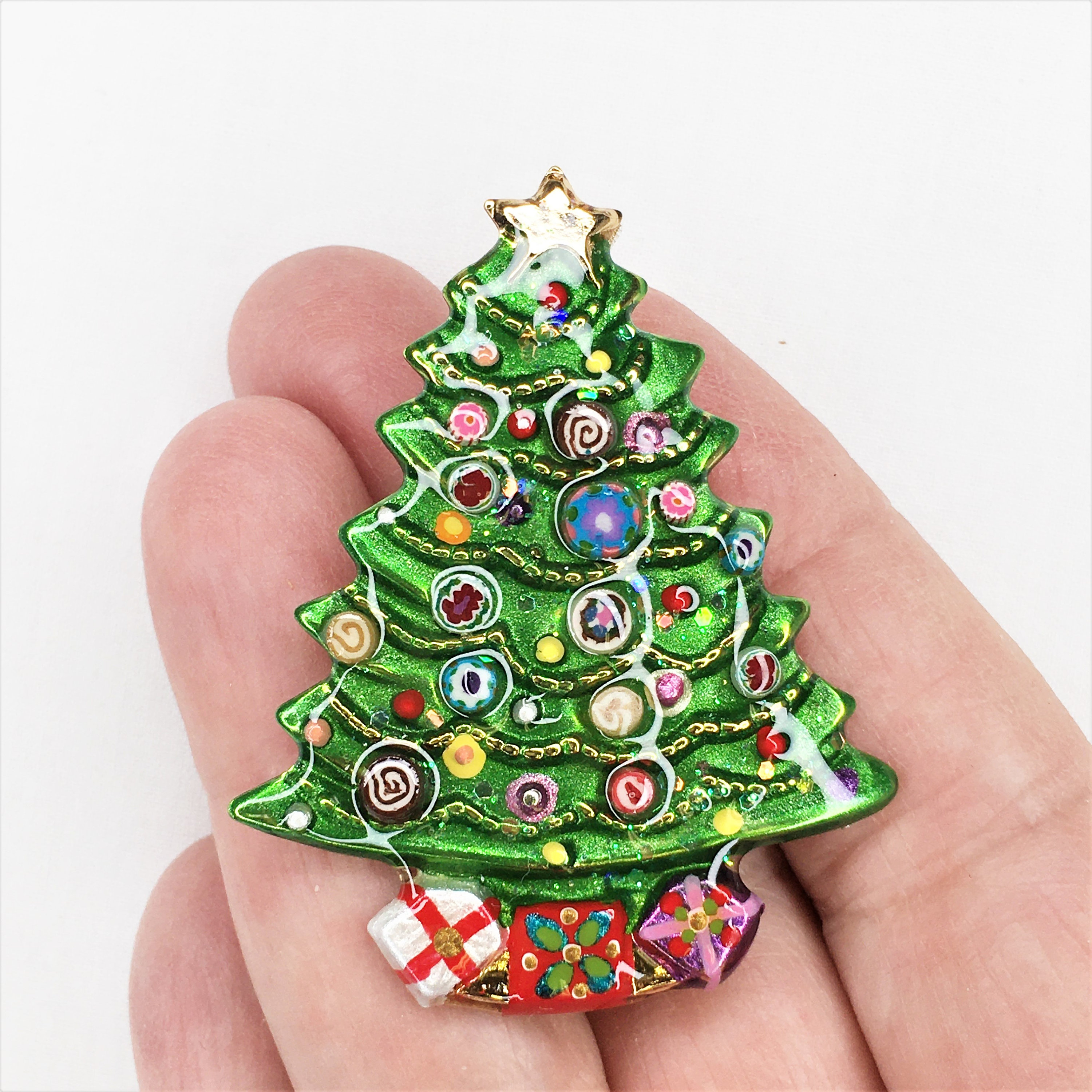 クリスマスツリータックピン - 唯一無二 - P-58 F - Etsy 日本