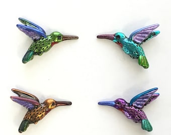 Hummingbird Bead - Hand Painted - for Quilting, Crafters, Scrapbooks, Needlecrafts - Item #170