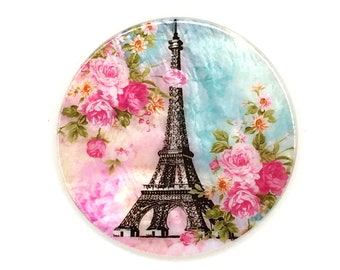 Eiffel Tower, Paris, Mother of Pearl-Button or Cabochon-PR #1742