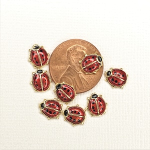 Tiny Ladybug, Button, or Cabochon-C 107