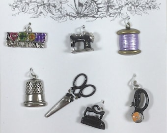 Quilting Charms - Hand Painted - for Quilting, Sewing, Needlecrafts, Crafts - Set#60
