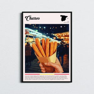 May include: A close-up of a hand holding a paper cone filled with golden brown churros. The churros are a popular Spanish and Portuguese treat, often served with chocolate dipping sauce.