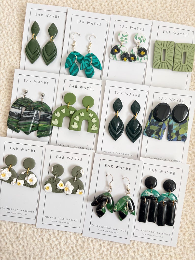 SALE STOCK // Polymer Clay Earrings // Sale Earrings image 4