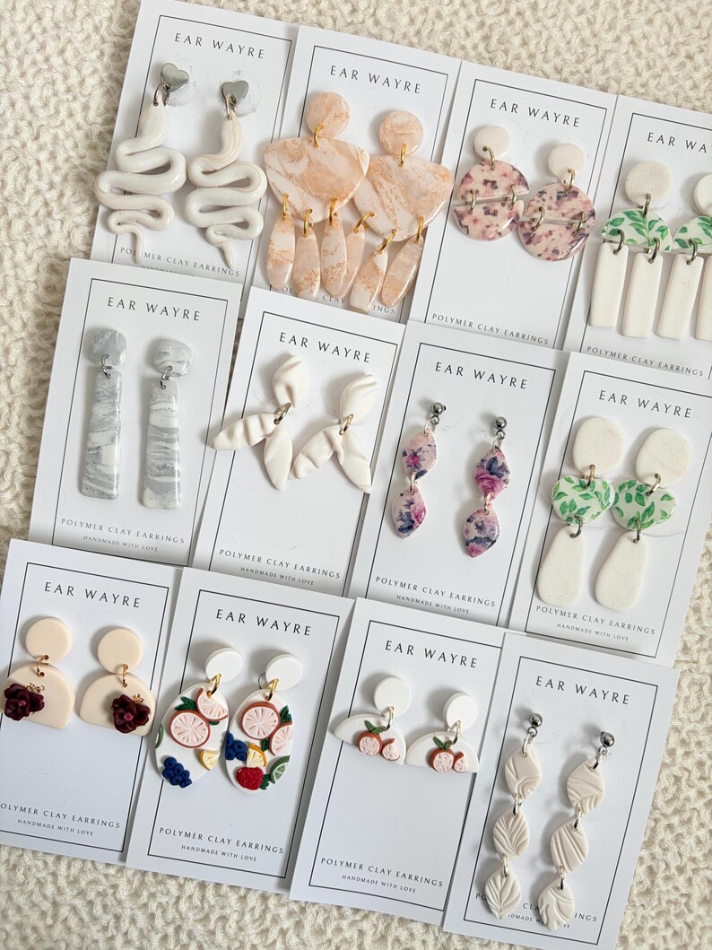 SALE STOCK // Polymer Clay Earrings // Sale Earrings image 3