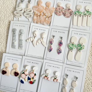 SALE STOCK // Polymer Clay Earrings // Sale Earrings image 2