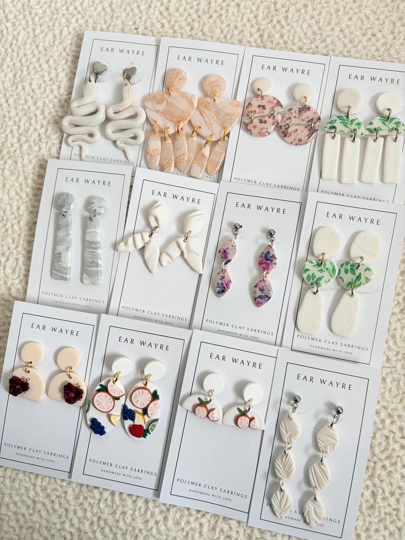 SALE STOCK // Polymer Clay Earrings // Sale Earrings image 2