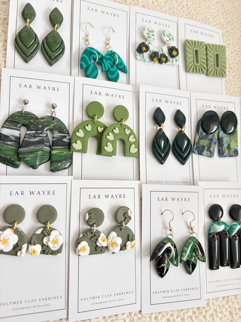 SALE STOCK // Polymer Clay Earrings // Sale Earrings image 3